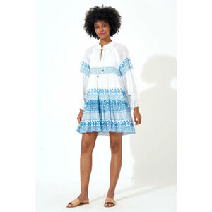 OLIPHANT Santorini Balloon Sleeve Short Dress Size S NWT Retail $198 Tuckernuck